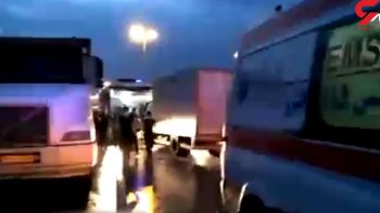 برخورد ۳۰ خودرو در آزادراه کرج ـ قزوین