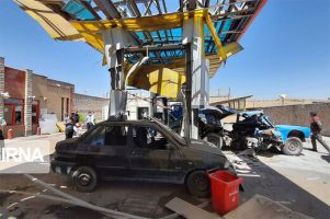 انفجار وحشتناک در جایگاه سوخت CNG