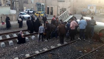 ۷ کشته و زخمی در حادثه تصادف قطار با وانت در ورامین