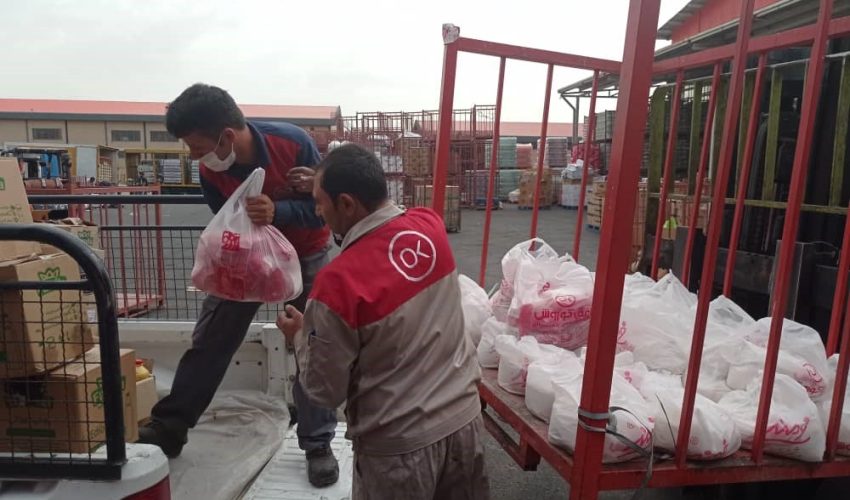 اهداء کالاهای خوراکی و بهداشتی به موسسه توانبخشی بچه‌های آسمان کامران