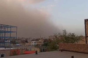 ویدیویی جالب از عبور طوفان گرد و خاک از مشهد