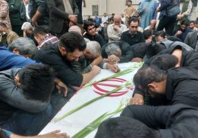 تشییع پیکر سردار شهید هاشمی معاون اطلاعات سپاه سیستان و بلوچستان