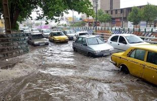 سیلاب شدید در خرم‌آباد لرستان