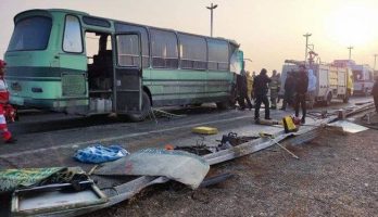 یک فوتی و ۱۱ مصدوم بدحال در تصادف دو اتوبوس ترمینال فرودگاه