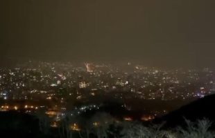 چهارشنبه‌سوری از نمای توچالِ تهران