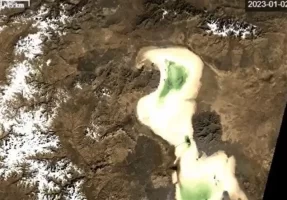 روند بهبود احیای دریاچه ارومیه از زبان تصاویر ماهواره‌ای