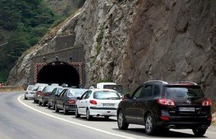 وضعیت عجیب تونلی در جاده چالوس
