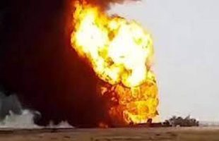 آتش‌سوزی در خط انتقال نفت خام مهار شد