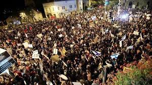 تظاهرات در تل آویو برای آزادی اسیران
