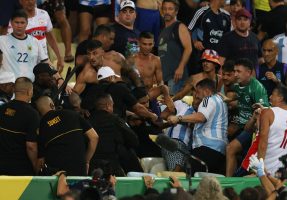 درگیری شدید هواداران آرژانتین و برزیل