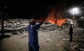 آتش‌زدن یک مدرسه توسط صهیونیست‌ها در غزه
