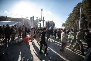 اولین تصاویر از لحظۀ انفجار دوم ترویستی در کرمان