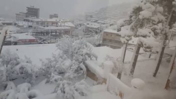 بارش سنگین برف در شهر مرزی پاوه
