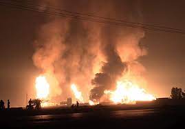 انفجار در خط لوله انتقال گاز طبیعی از پالایشگاه‌های خلیج فارس به سمت شهرهای بزرگ