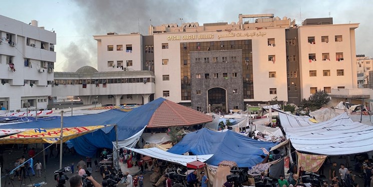 جشن آغاز ماه  مبارک رمضان در بیمارستان الشفا در غزه