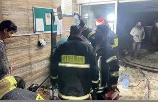 آتش سوزی در بیمارستان قائم رشت