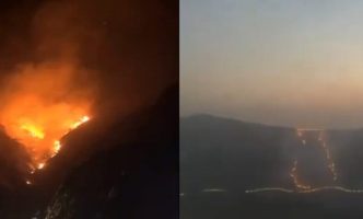 آتش‌سوزی گسترده در جنوب غرب عربستان