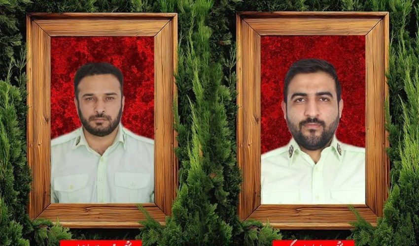 تصویر شهدای پلیس استان مرکزی که صبح امروز در درگیری با سارقین مسلح به شهادت رسیدند.