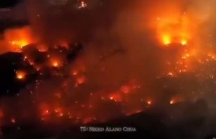آتش‌سوزی گسترده در فیلیپین