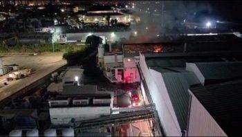 آتش‌سوزی گسترده یک کارخانه نظامی آمریکایی-اسرائیلی