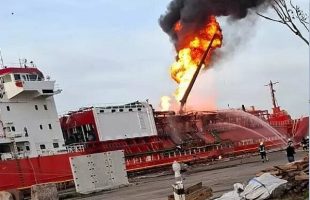 ٰٰٰکشتی ترکیه در اوکراین هدف قرار گرفت