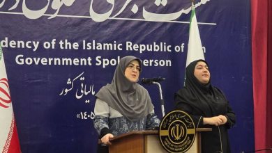فاطمه مهاجرانی سخنگوی دولت در نشست خبری